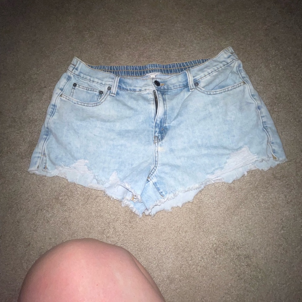 Aerie Light Blue Denim Women's Shorts